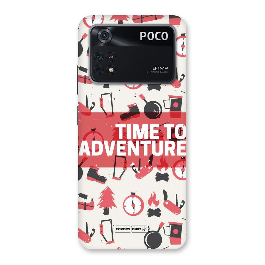 Time To Adventure Radiant Red Back Case for Poco M4 Pro 4G