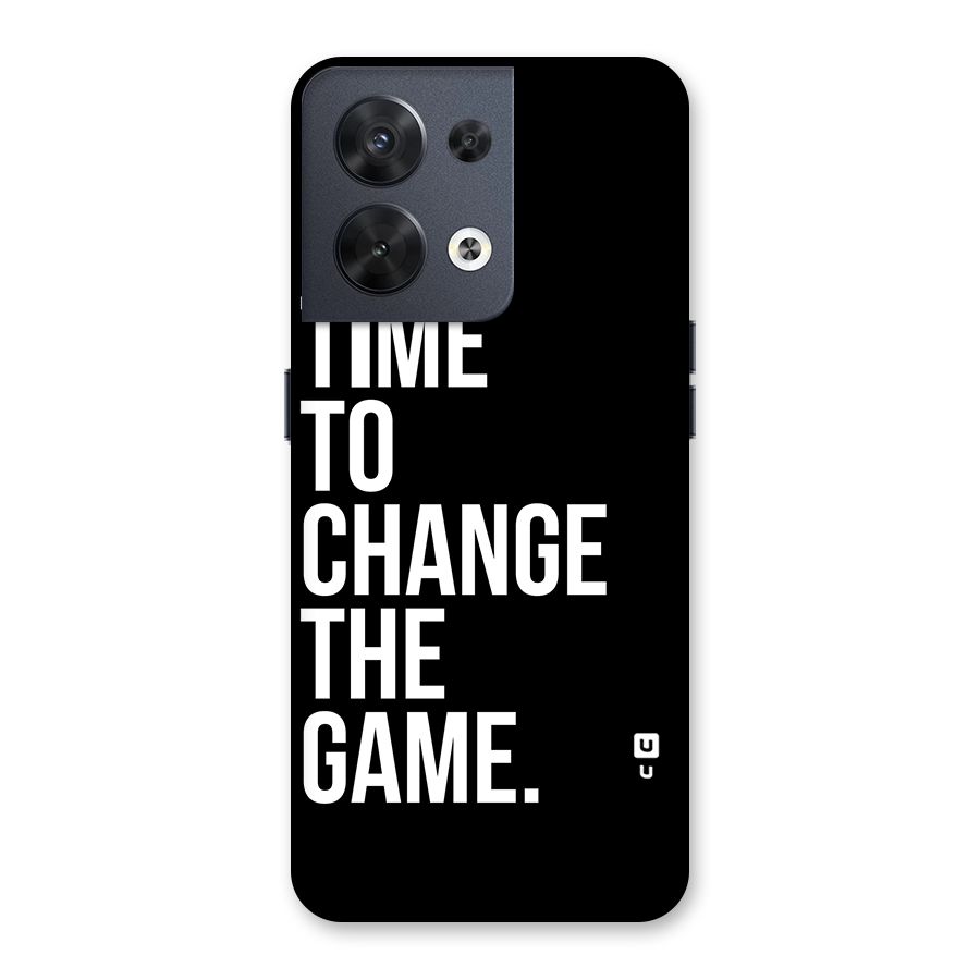 Time to Change the Game Back Case for Oppo Reno8 5G