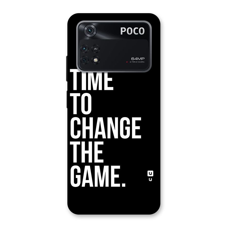 Time to Change the Game Back Case for Poco M4 Pro 4G