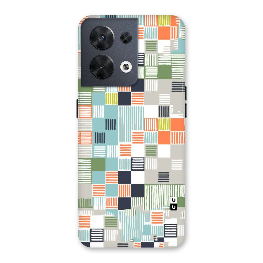 Tiny Boxes Stripes Back Case for Oppo Reno8 5G