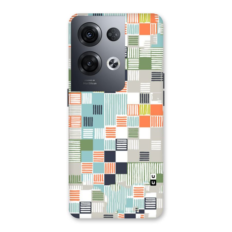 Tiny Boxes Stripes Back Case for Oppo Reno8 Pro 5G