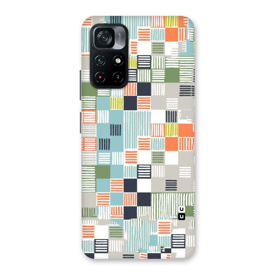 Tiny Boxes Stripes Back Case for Poco M4 Pro 5G
