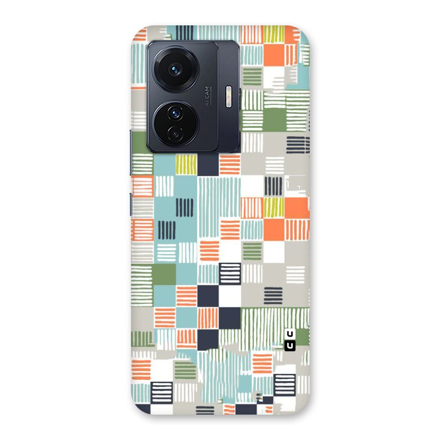 Tiny Boxes Stripes Back Case for Vivo T1 Pro