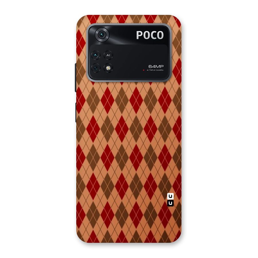 Tiny Checks Diamond Back Case for Poco M4 Pro 4G
