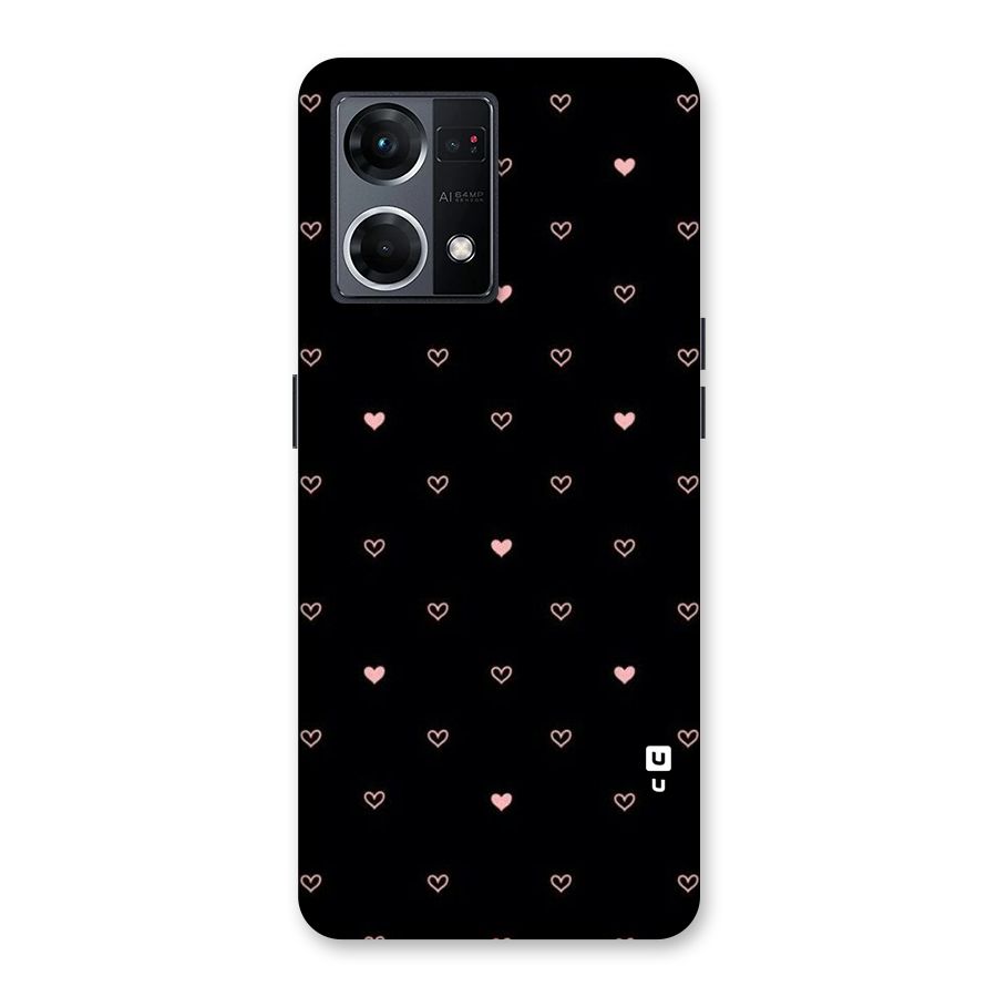 Tiny Little Pink Pattern Glass Back Case for Oppo F21 Pro 5G