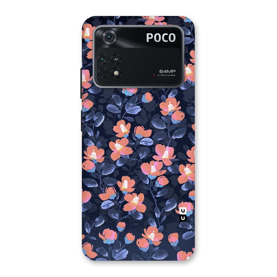 Tiny Peach Flowers Back Case for Poco M4 Pro 4G