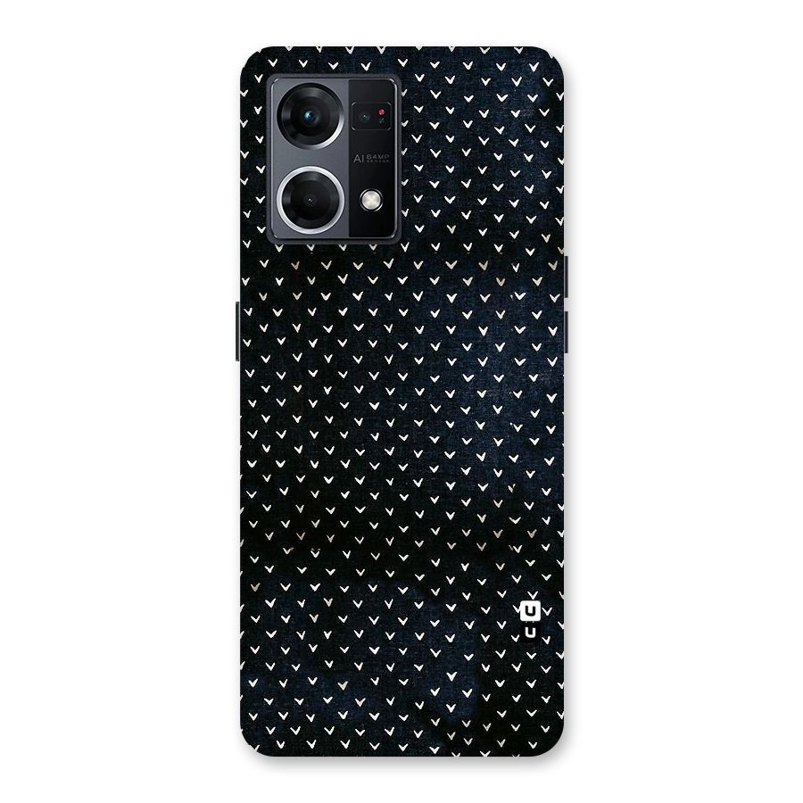 Tiny White Hearts Glass Back Case for Oppo F21 Pro 5G