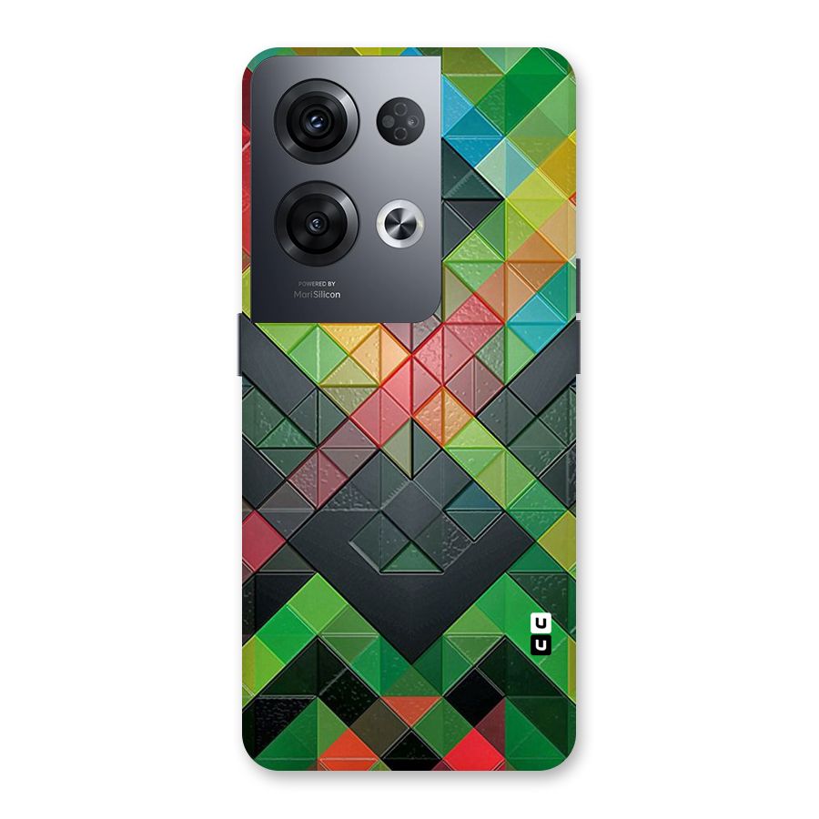 Too Much Colors Pattern Back Case for Oppo Reno8 Pro 5G