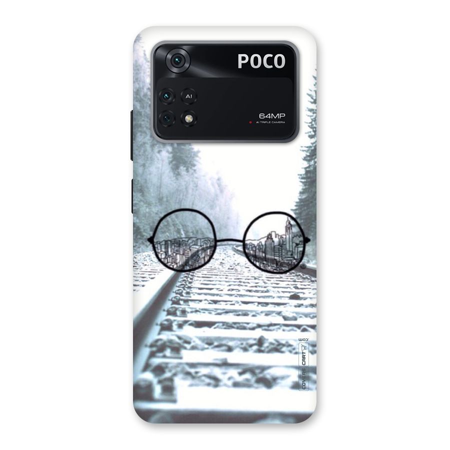 Tracks And Specs Back Case for Poco M4 Pro 4G