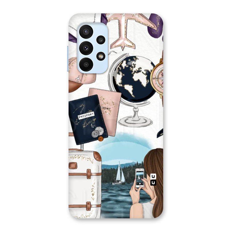Travel Diaries Back Case for Galaxy A23