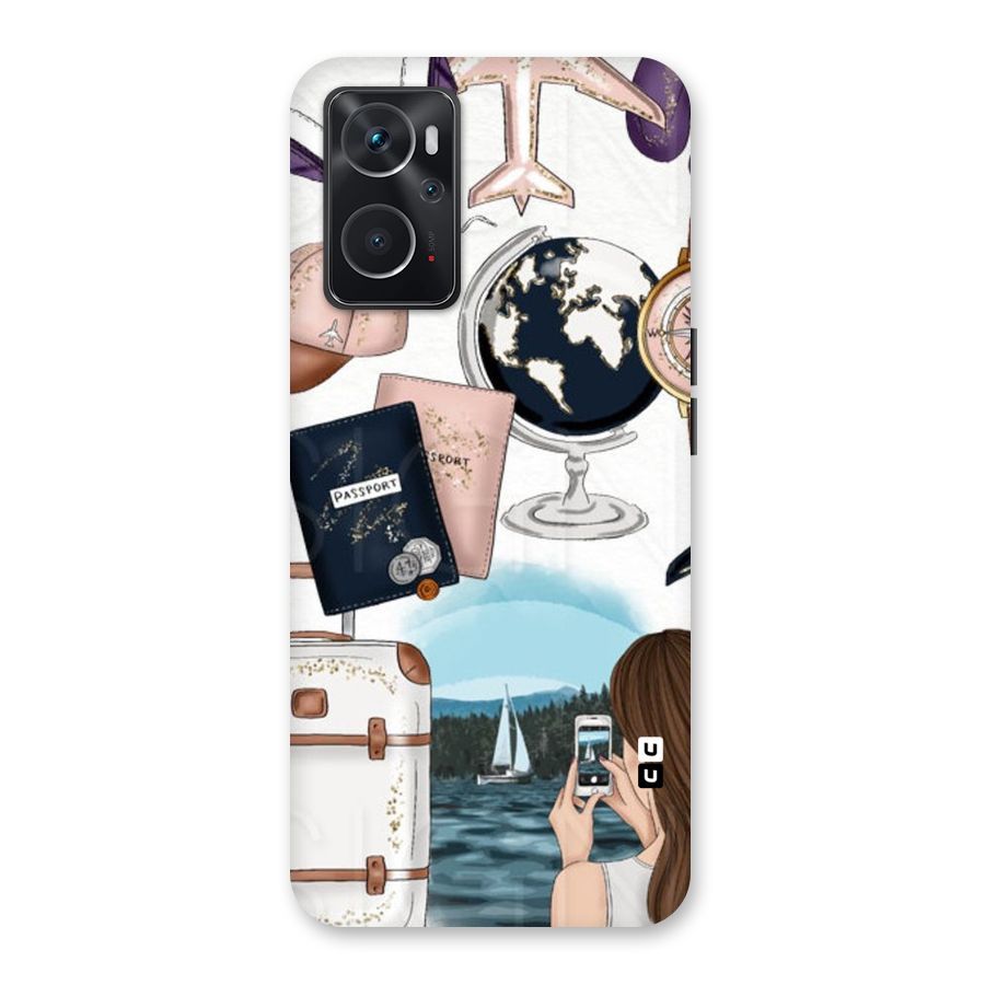 Travel Diaries Back Case for Oppo K10 4G