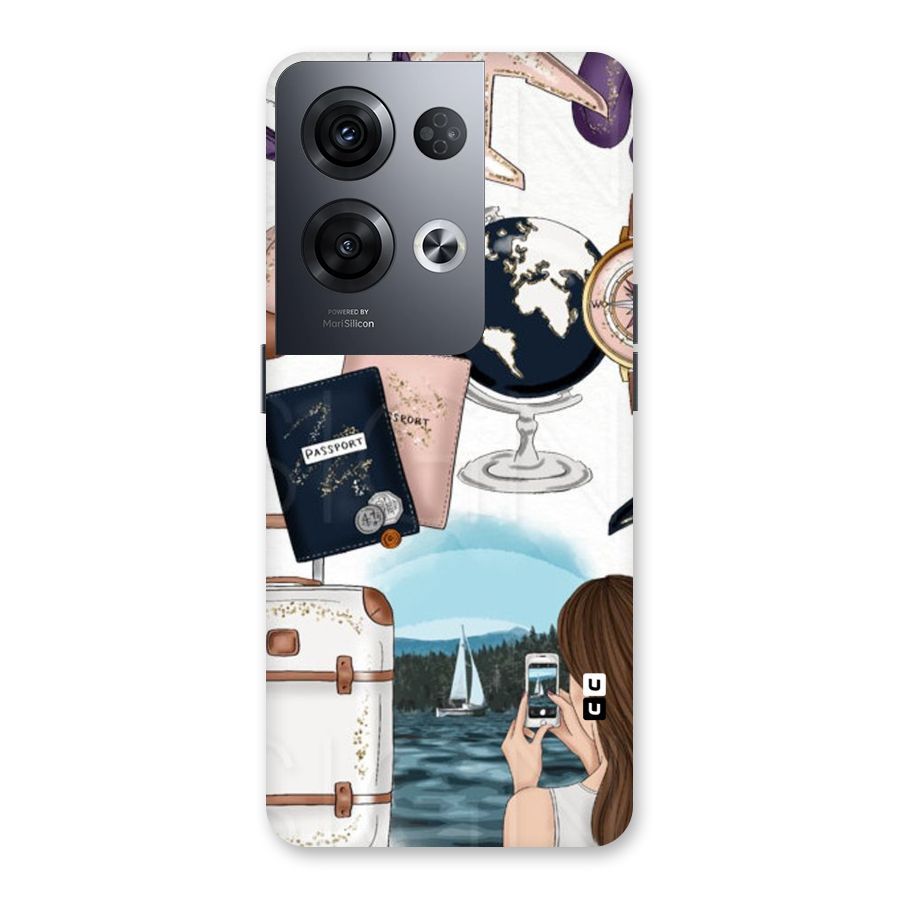 Travel Diaries Back Case for Oppo Reno8 Pro 5G