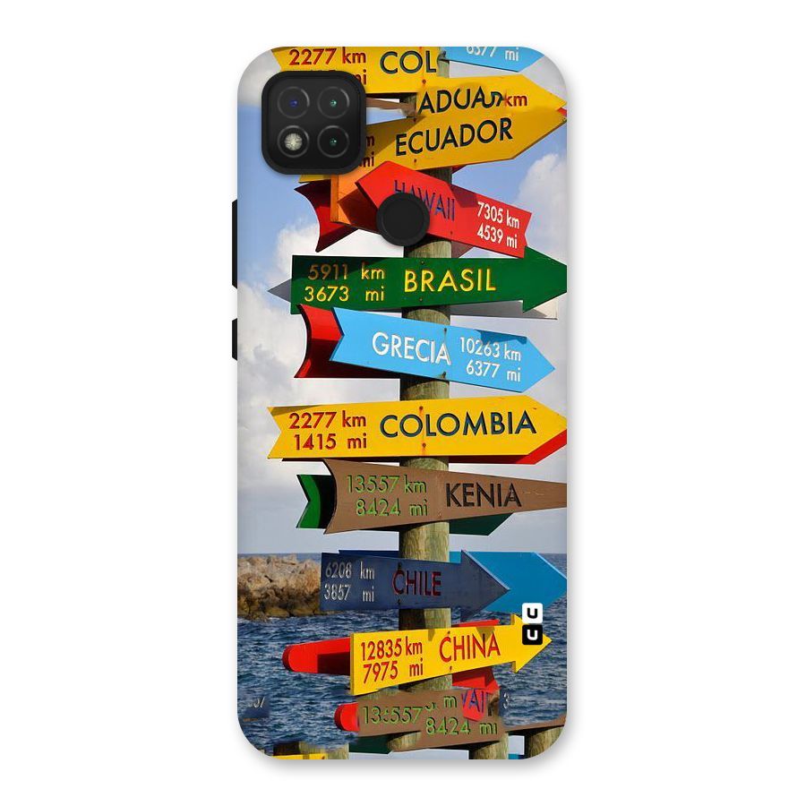 Travel Directions Back Case for Redmi 9 Activ