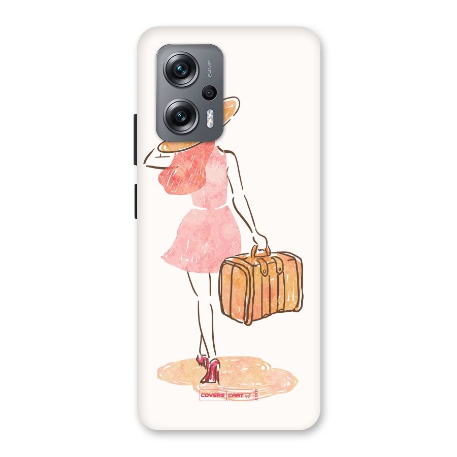 Travel Girl Back Case for Redmi K50i