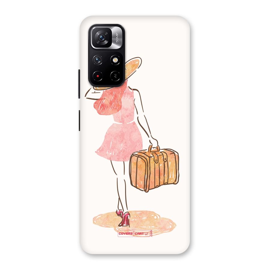 Travel Girl Back Case for Redmi Note 11T 5G