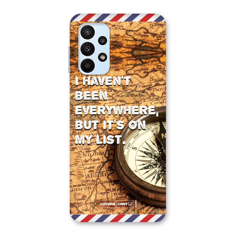 Travel Map Back Case for Galaxy A23