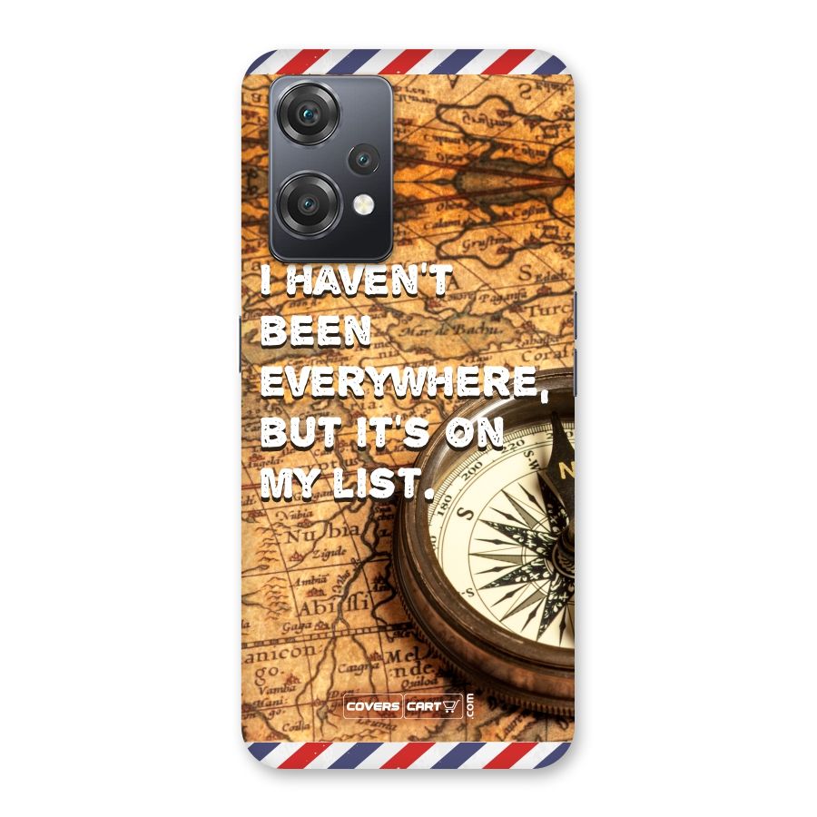 Travel Map Back Case for OnePlus Nord CE 2 Lite 5G