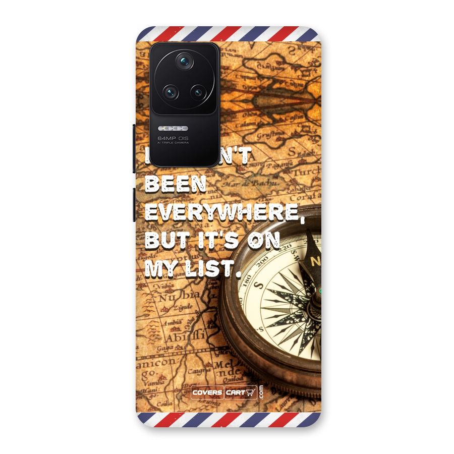 Travel Map Back Case for Poco F4 5G