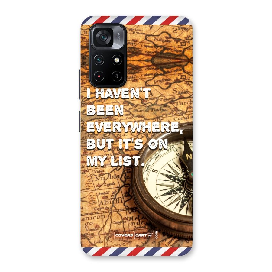 Travel Map Back Case for Poco M4 Pro 5G