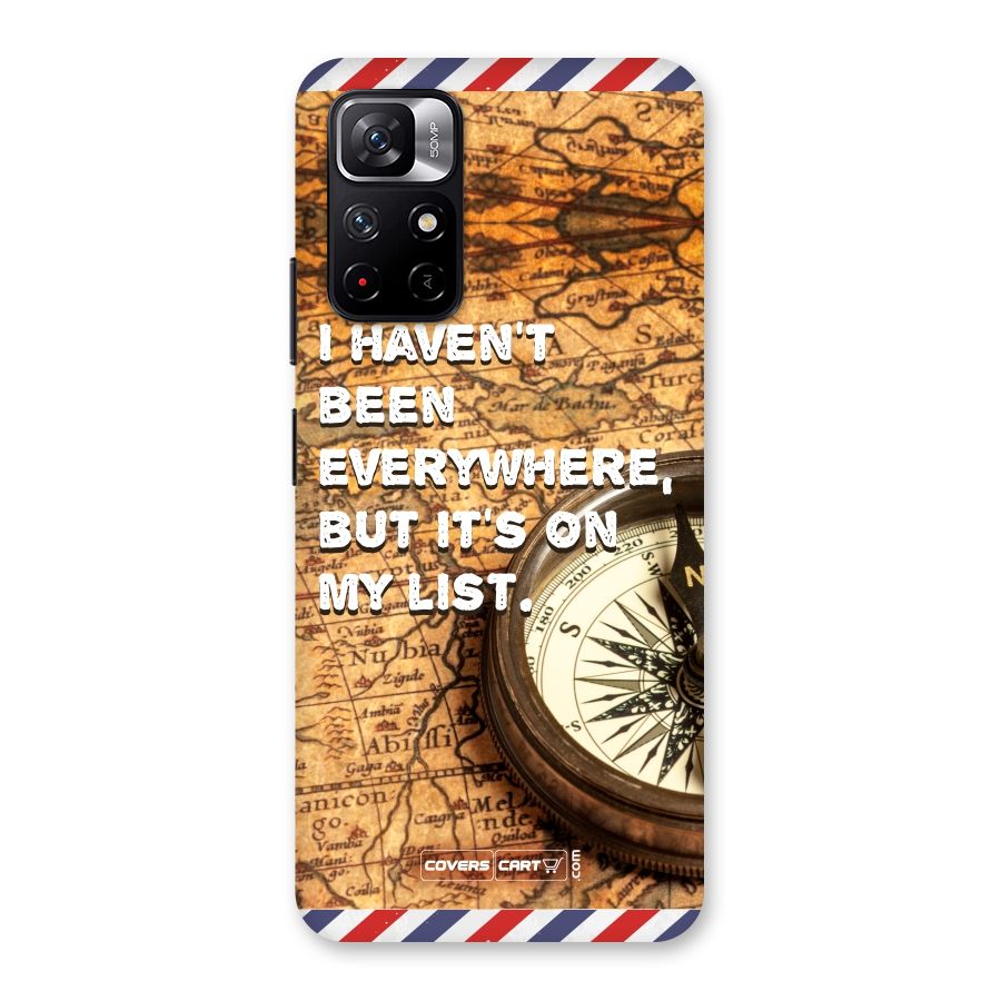 Travel Map Back Case for Redmi Note 11T 5G