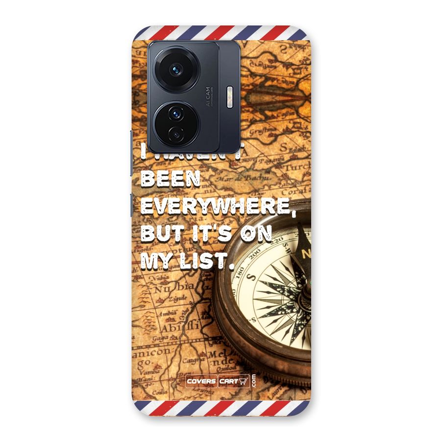 Travel Map Back Case for Vivo T1 Pro