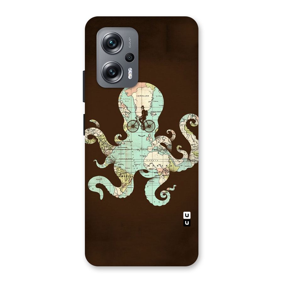 Travel Octopus Back Case for Redmi K50i