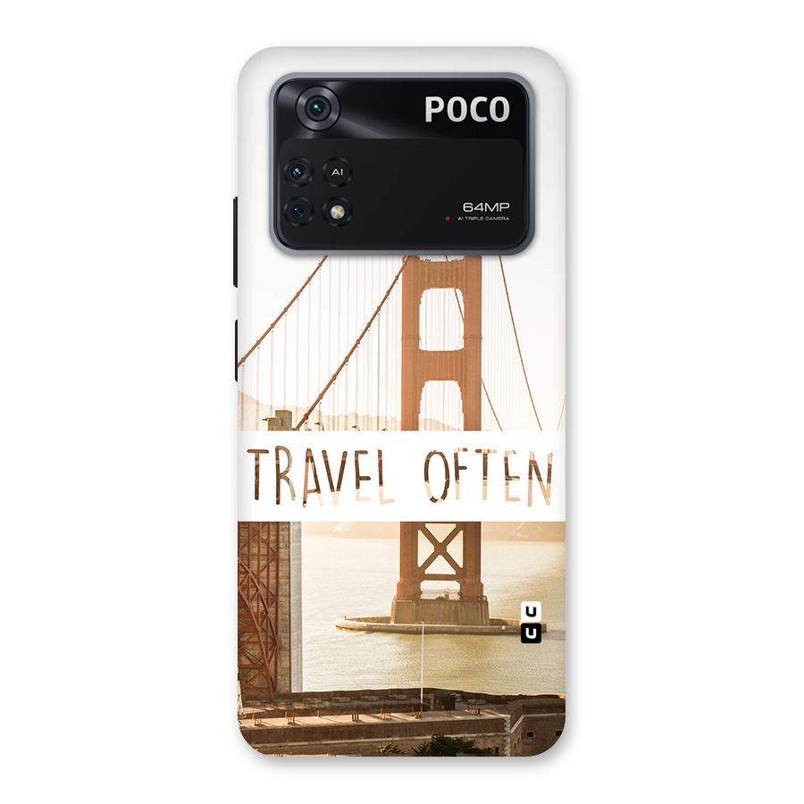 Travel Often Back Case for Poco M4 Pro 4G