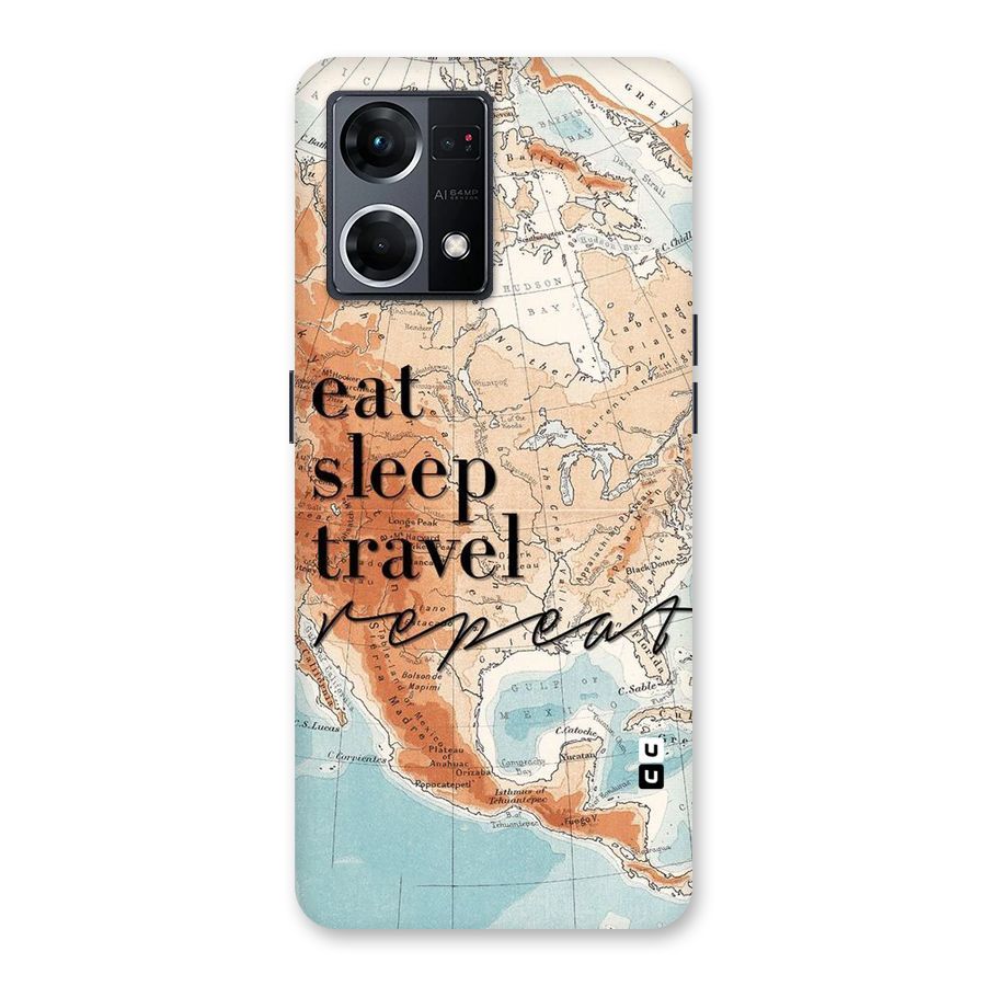Travel Repeat Glass Back Case for Oppo F21 Pro 5G