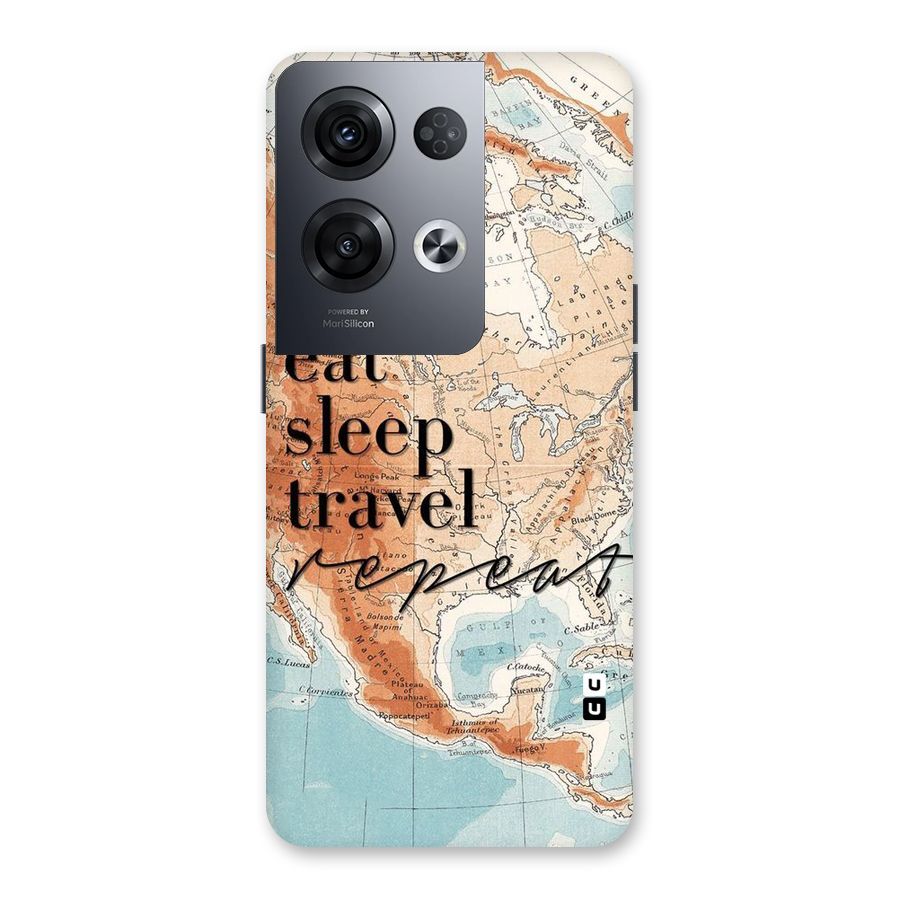 Travel Repeat Back Case for Oppo Reno8 Pro 5G