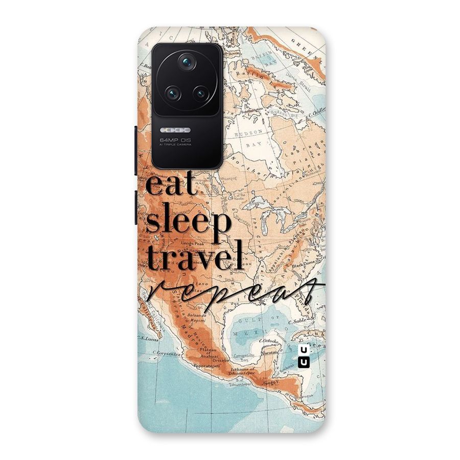 Travel Repeat Back Case for Poco F4 5G