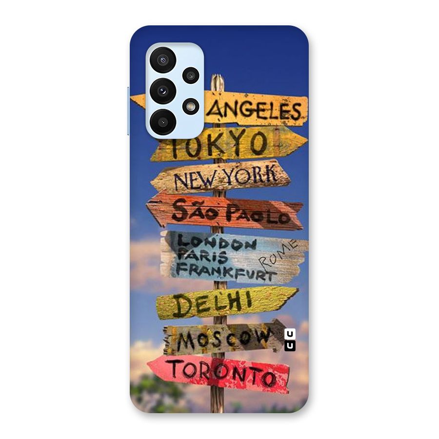 Travel Signs Back Case for Galaxy A23