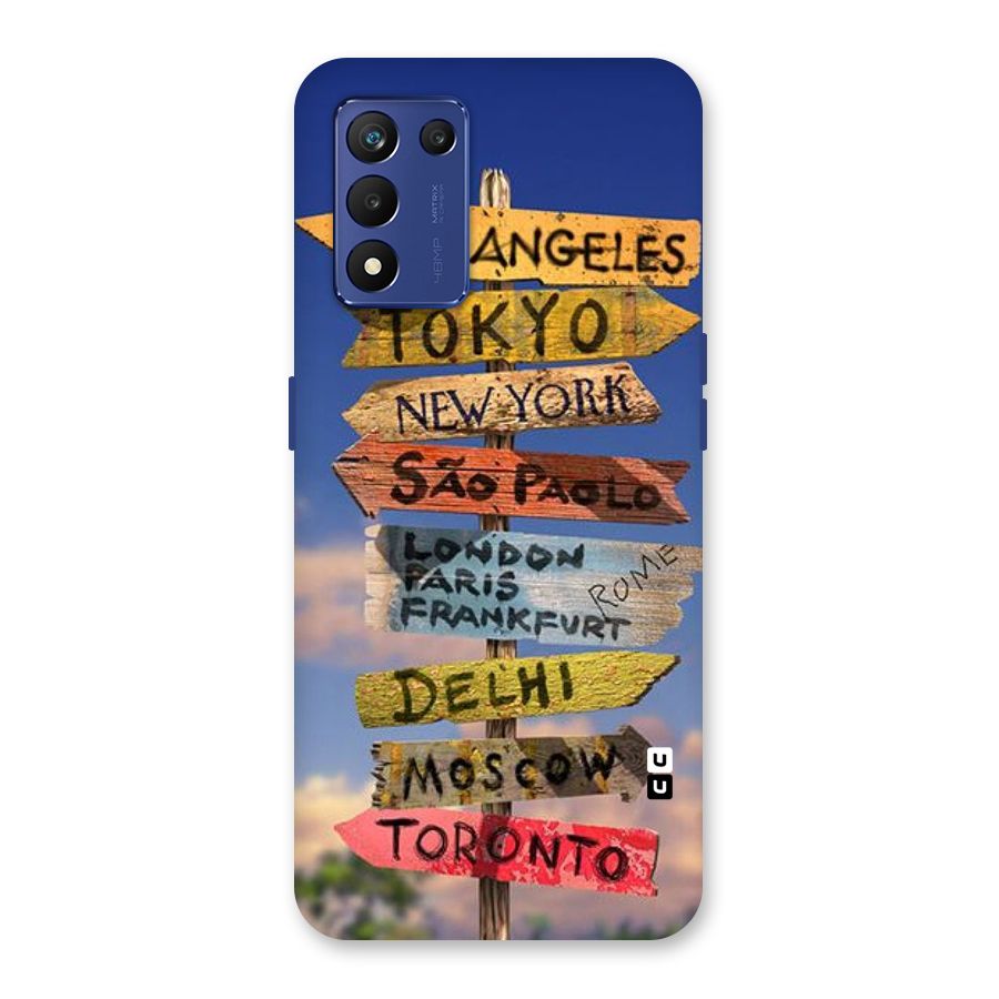 Travel Signs Back Case for Realme 9 5G Speed