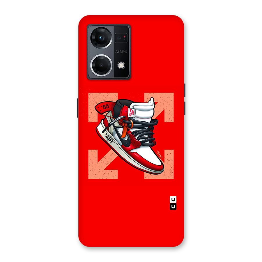 Trendy Air Shoes Glass Back Case for Oppo F21 Pro 5G