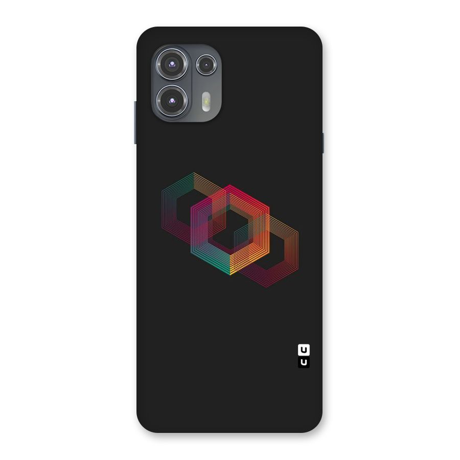 Tri-hexa Colours Back Case for Motorola Edge 20 Fusion