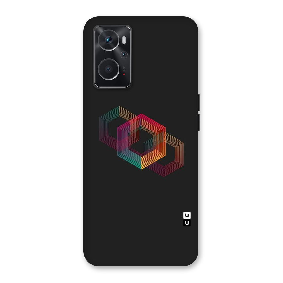 Tri-hexa Colours Back Case for Oppo K10 4G
