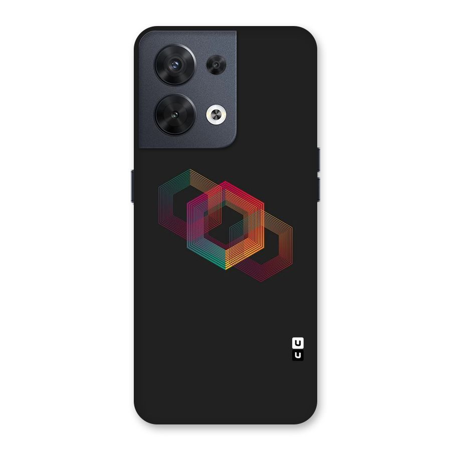 Tri-hexa Colours Back Case for Oppo Reno8 5G