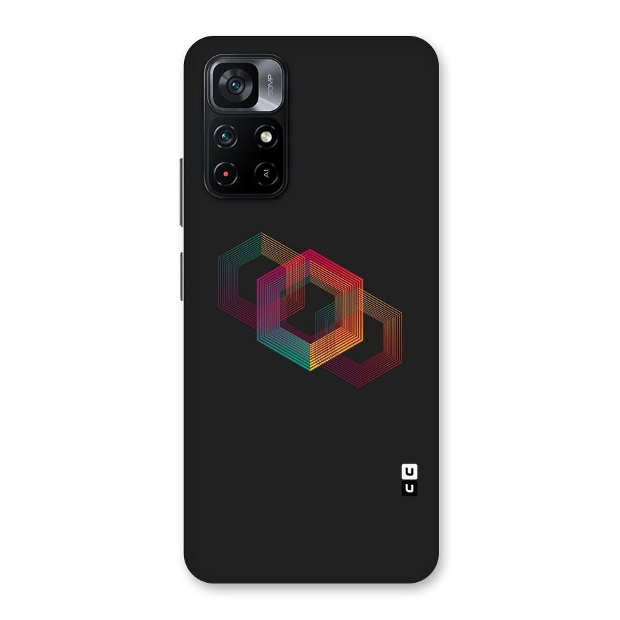 Tri-hexa Colours Back Case for Poco M4 Pro 5G