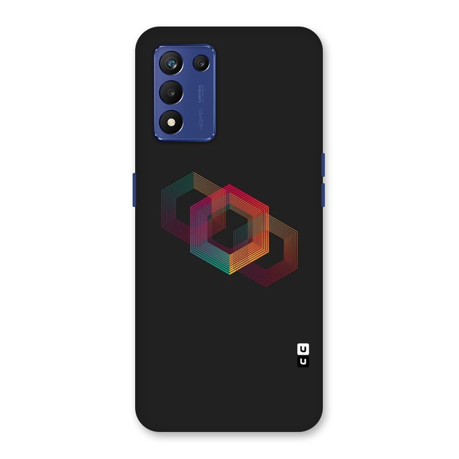 Tri-hexa Colours Back Case for Realme 9 5G Speed