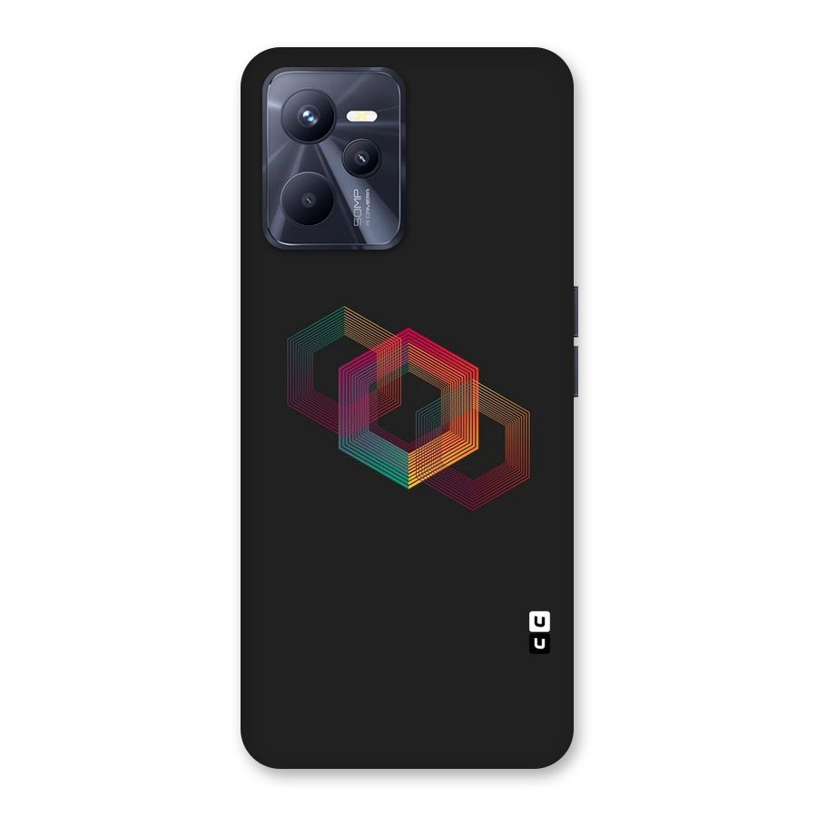 Tri-hexa Colours Back Case for Realme C35
