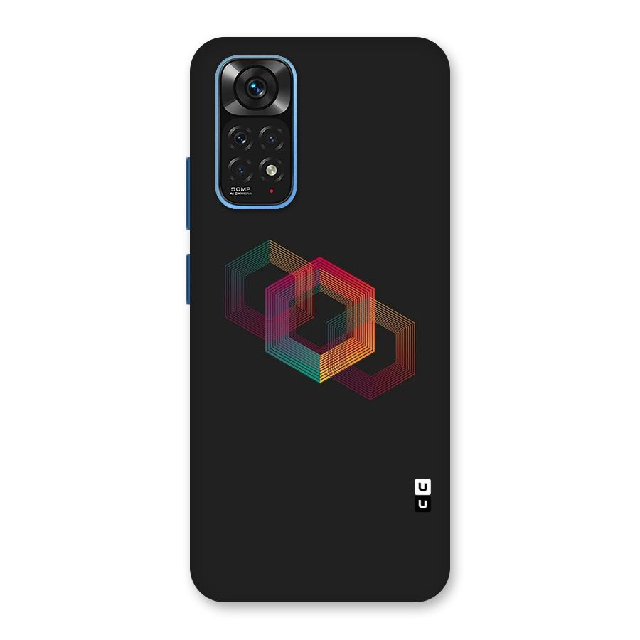 Tri-hexa Colours Back Case for Redmi Note 11S