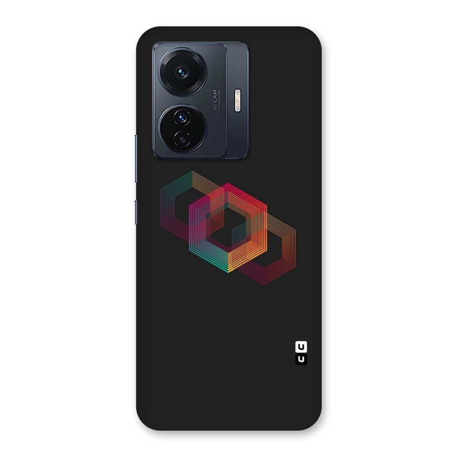 Tri-hexa Colours Back Case for Vivo T1 Pro