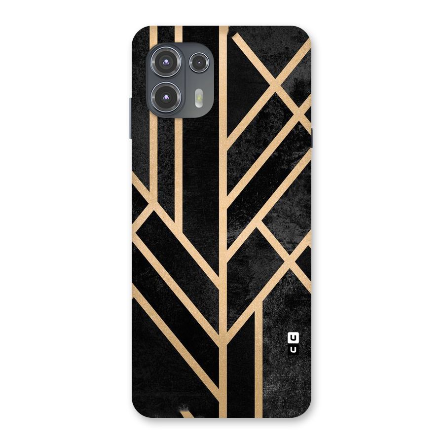 Tri Lines Gold Back Case for Motorola Edge 20 Fusion