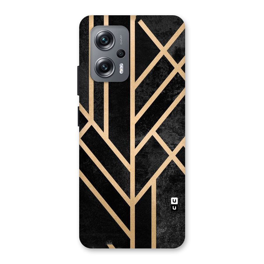 Tri Lines Gold Back Case for Redmi K50i