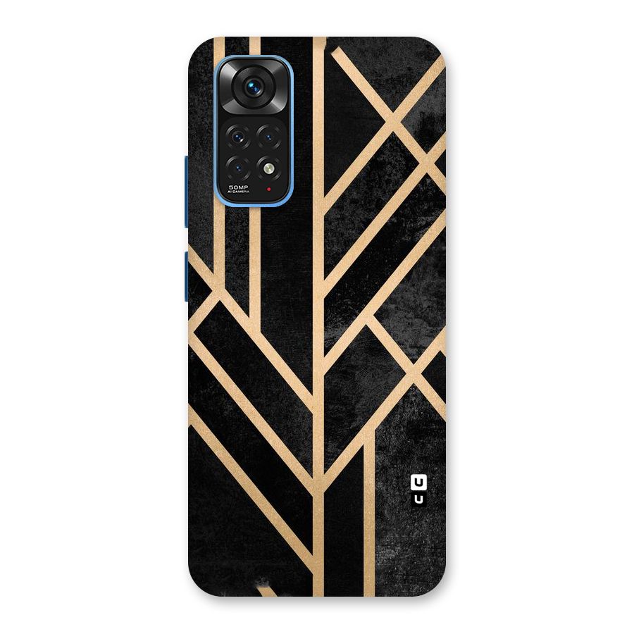 Tri Lines Gold Back Case for Redmi Note 11S