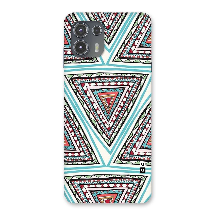 Triangle Abstract Mode Back Case for Motorola Edge 20 Fusion