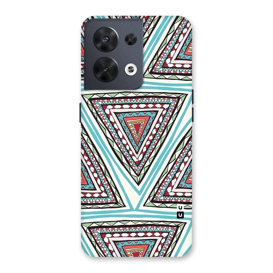 Triangle Abstract Mode Back Case for Oppo Reno8 5G