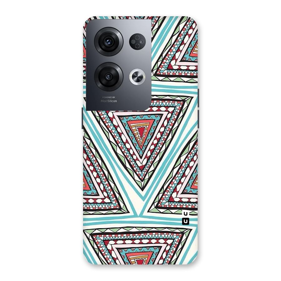 Triangle Abstract Mode Back Case for Oppo Reno8 Pro 5G