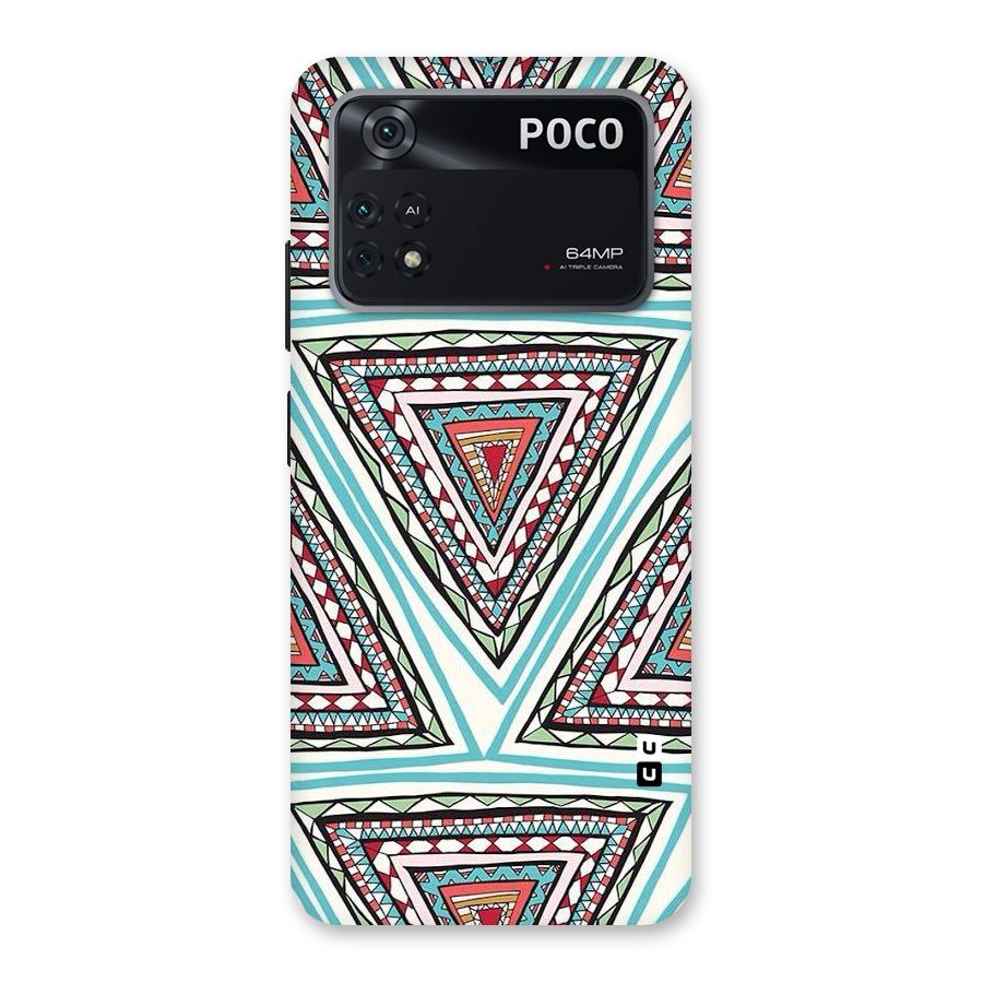 Triangle Abstract Mode Back Case for Poco M4 Pro 4G