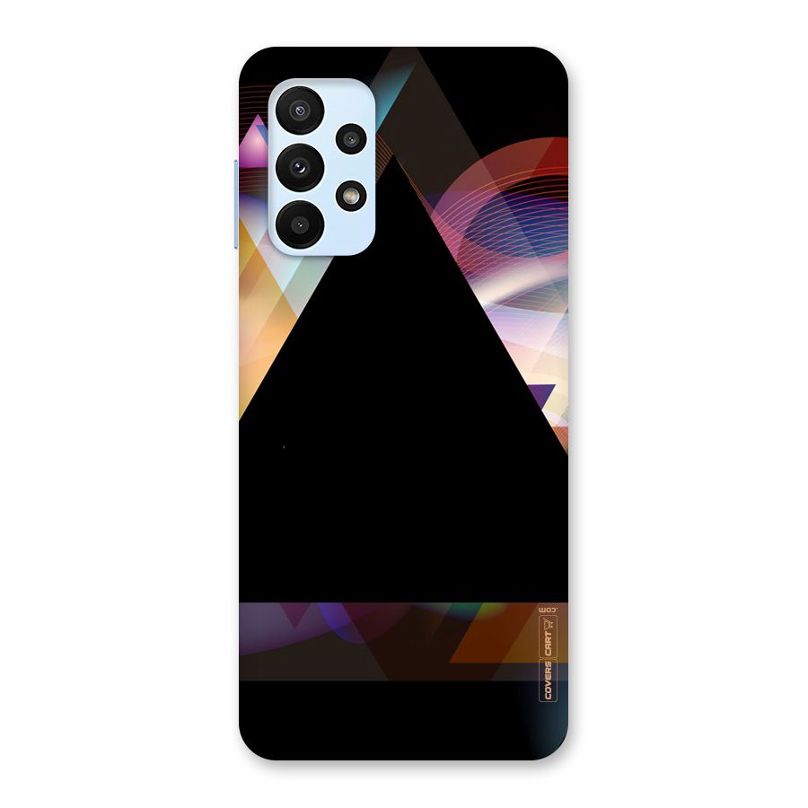 Triangle Black Abstract Back Case for Galaxy A23