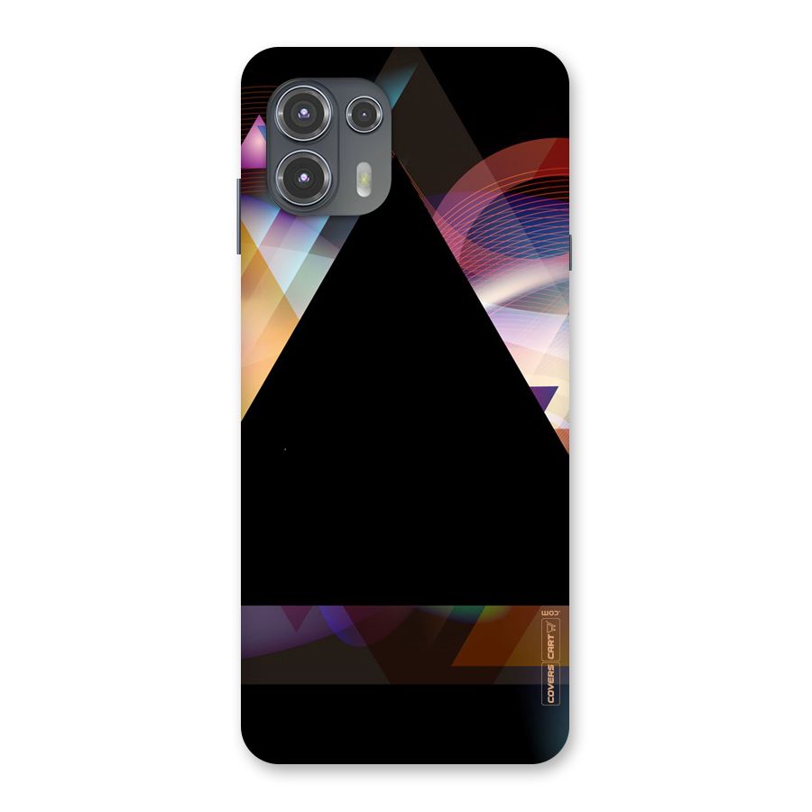 Triangle Black Abstract Back Case for Motorola Edge 20 Fusion